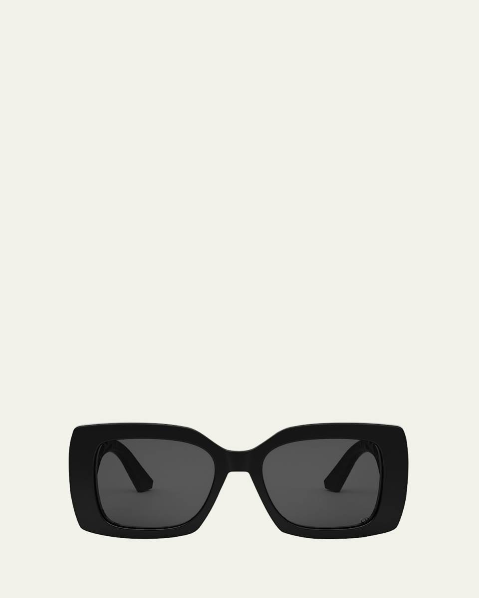 VeryDior S1I Openwork Acetate Square Sunglasses
